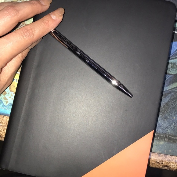 Jotzone Black and Orange 🍊 cross journal with pen New - Picture 6 of 6